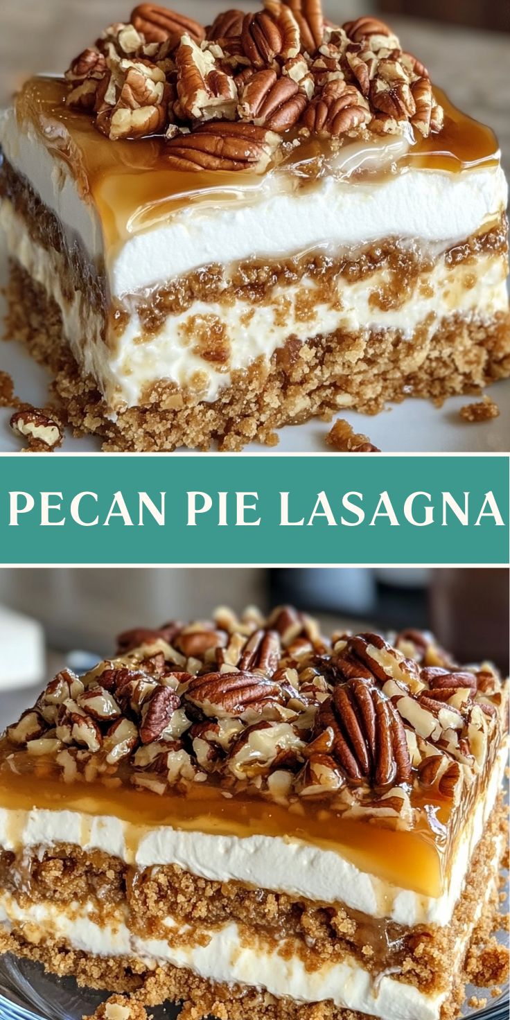 Lazanya walnut pie in the section close -up: layers of dough, walnut fillings and creams are visible, against the background of a wooden cutting board.