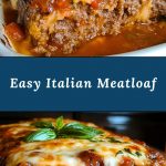Light Italian meatloaf, cut into juicy slices, with a crispy crust and aromatic filling, served with tomato sauce and herbs on a wooden board.
