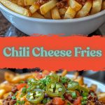 Crispy fries with melted cheese and spicy chili sauce on a plate.