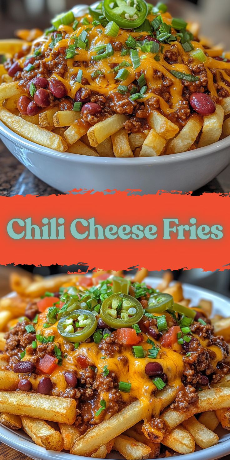 Crispy fries with melted cheese and spicy chili sauce on a plate.