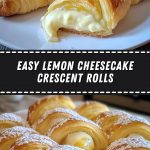 Lemon cheesecake rolls with delicate cream and powdered sugar on a plate.