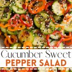 A fresh salad of sliced ​​cucumbers with a light dressing, served in a clear bowl and looking particularly crisp and refreshing.