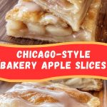 Baked apple slices on a plate