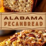 Homemade bread with pecans and honey butter close-up