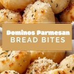 Baked bread pieces with a golden crust and Parmesan cheese.