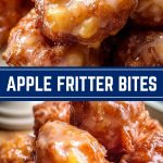 Rusty, soft-textured apple pancakes