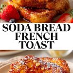 Toasted slices of Irish soda bread for French toast