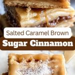 Salted Caramel and Cinnamon Bars (Close-up)