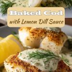 cod fillet with herbs and lemon sauce