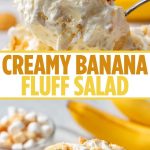 Airy banana pudding salad—close-up