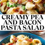 Close-up of homemade creamy pasta salad